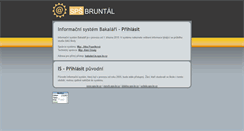 Desktop Screenshot of is.sps-br.cz